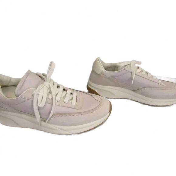 NEW COMMON PROJECTS women's track 80 low-top casual lace-up sneakers in white